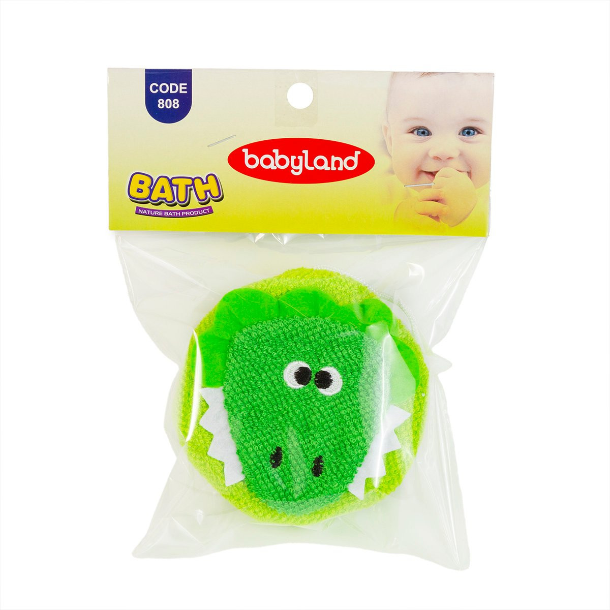 Uşaqlar üçün hamam süngəri Baby Land, yaşıl