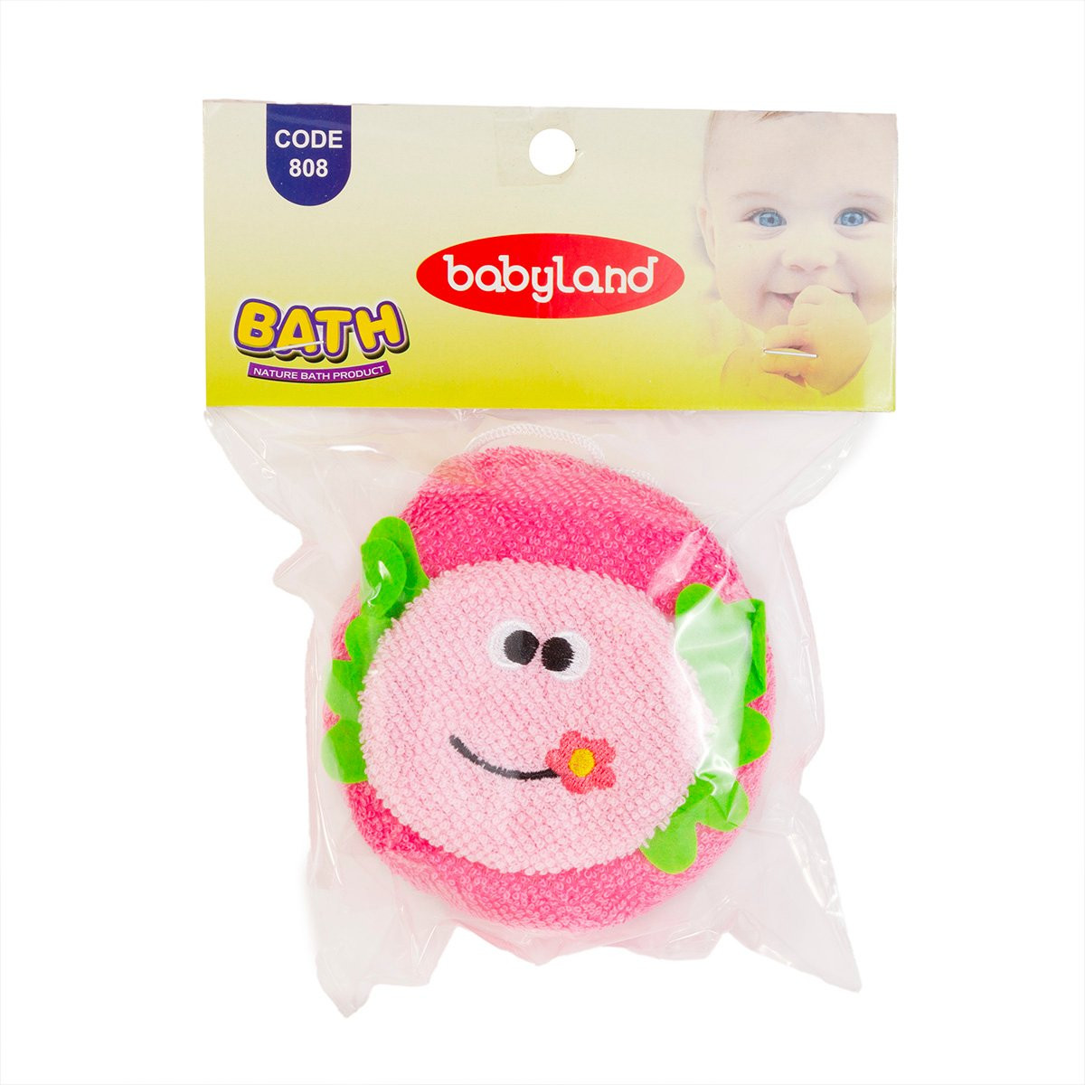Uşaqlar üçün hamam süngəri Baby Land, çəhrayı