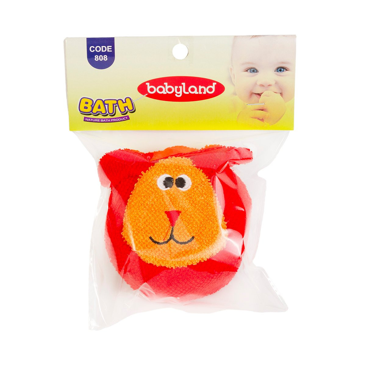 Uşaqlar üçün hamam süngəri Baby Land, qırmızı