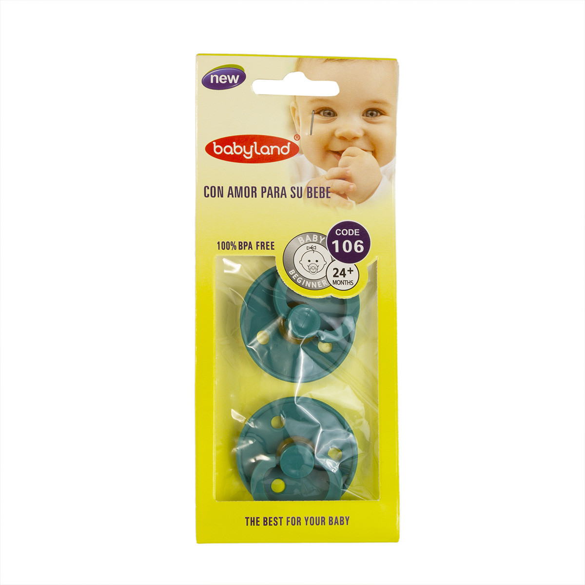 Əmzik dəsti Baby Land, yaşıl, 2 əd