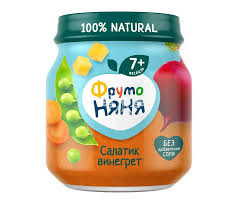 Püre ФрутоНяня, vineqret salatı, 110 q