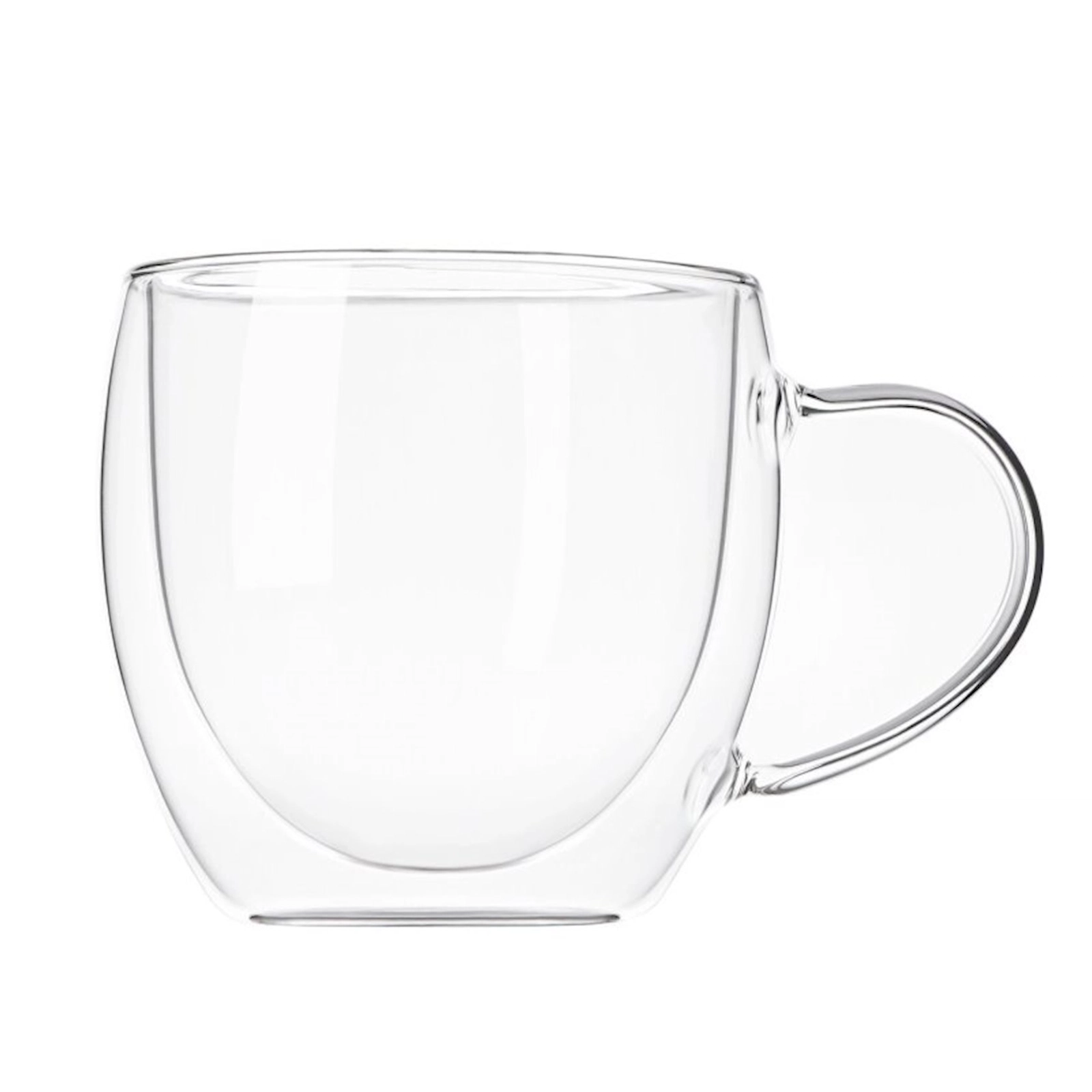 Fincanlar dəsti Ardesto 2 əd, 250 ml, şüşə, şəffaf