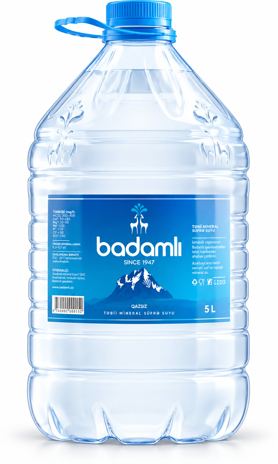 Mineral su Badamlı qazsız,5L