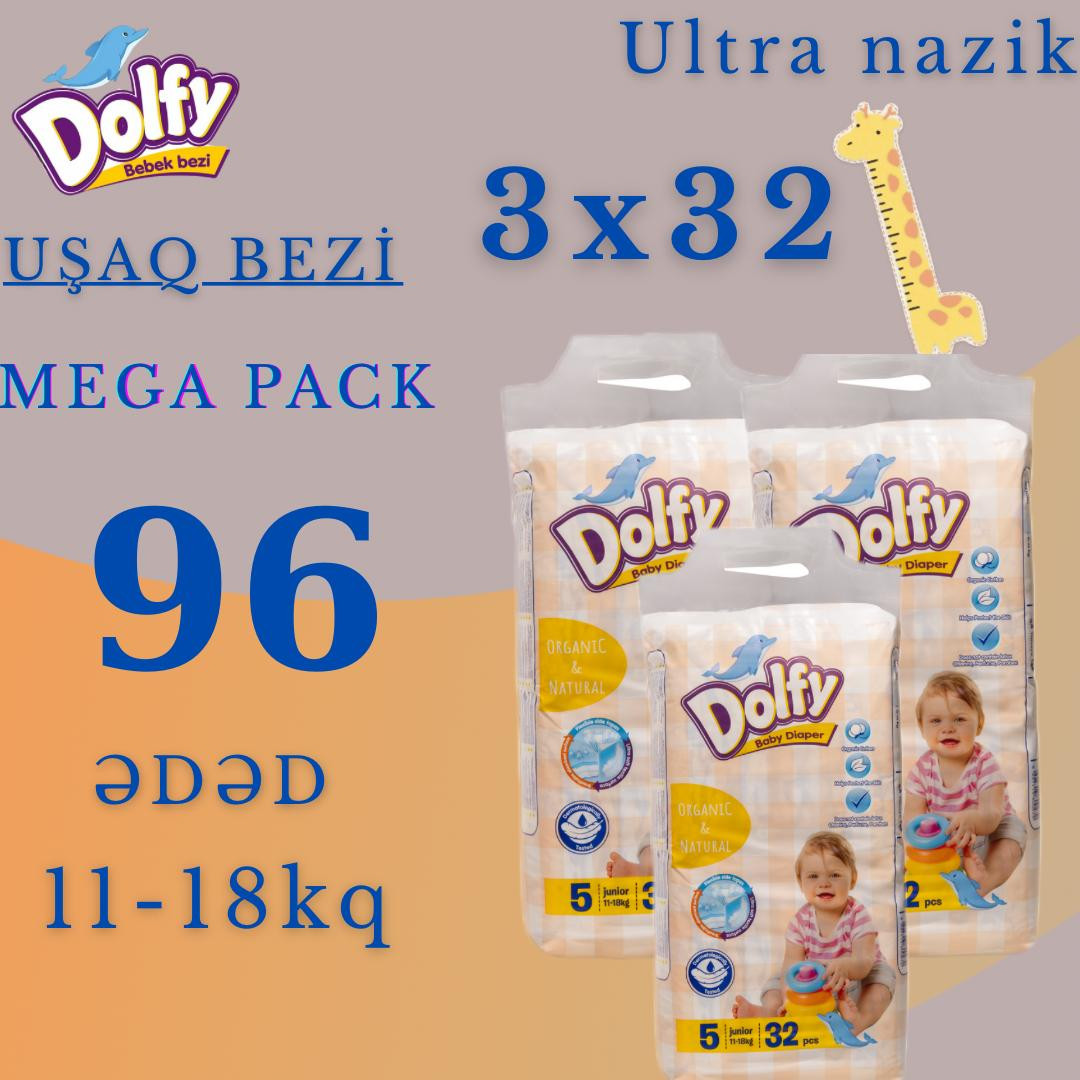 Uşaq bezləri Dolfy 5Junior, 11-18 kq, 96 əd