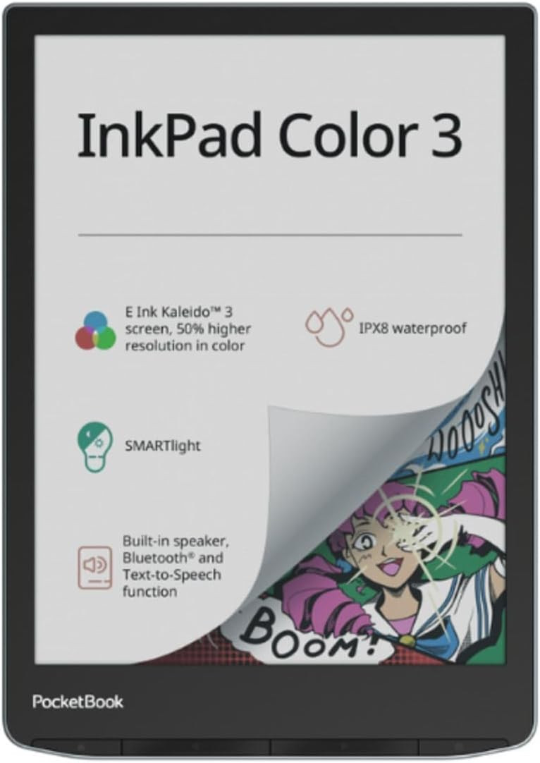 Elektron kitab PocketBook 743 InkPad Color 3 32GB Stormy Sea (PB743K3-1-WW)