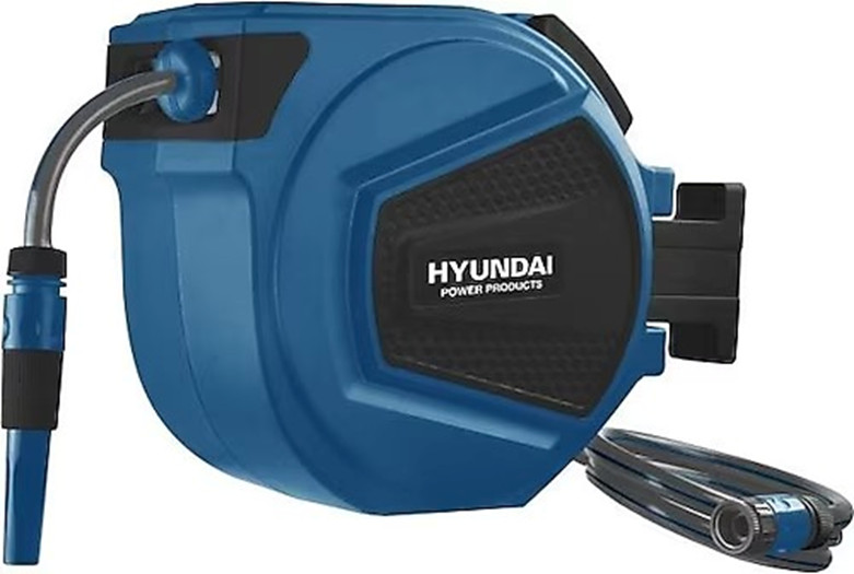 Divar hortum barabanı Hyundai 5861, 20 m, 1/2″, avtomatik