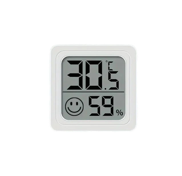 Termohiqrometr BRL-5574, 4.4x4.4 sm, rəqəmsal, ağ