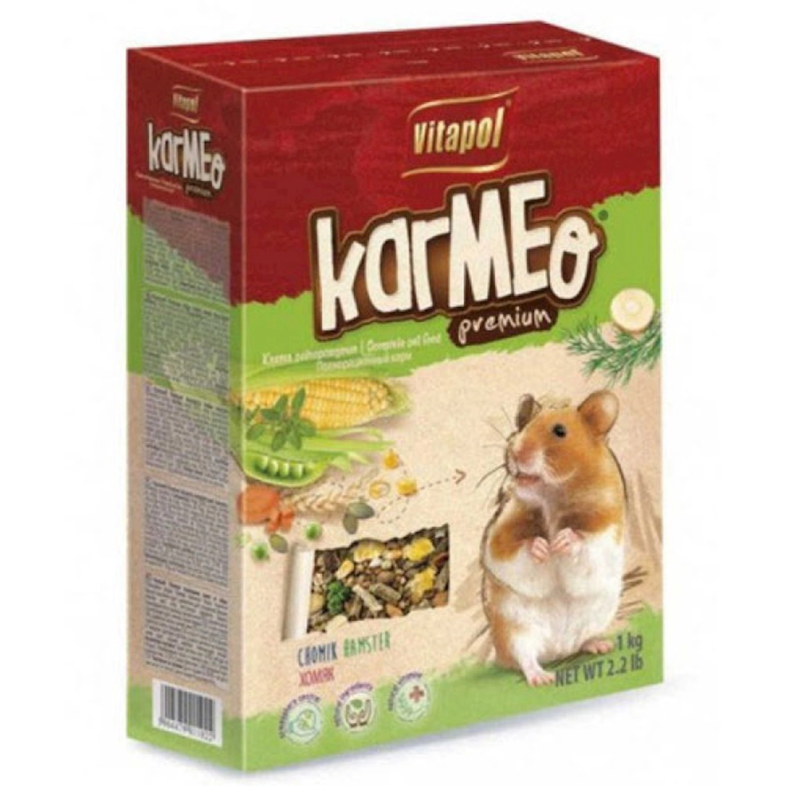 Dağsiçanıları üçün yem Vitapol Karmeo Premium Əsas rasion, 500 q