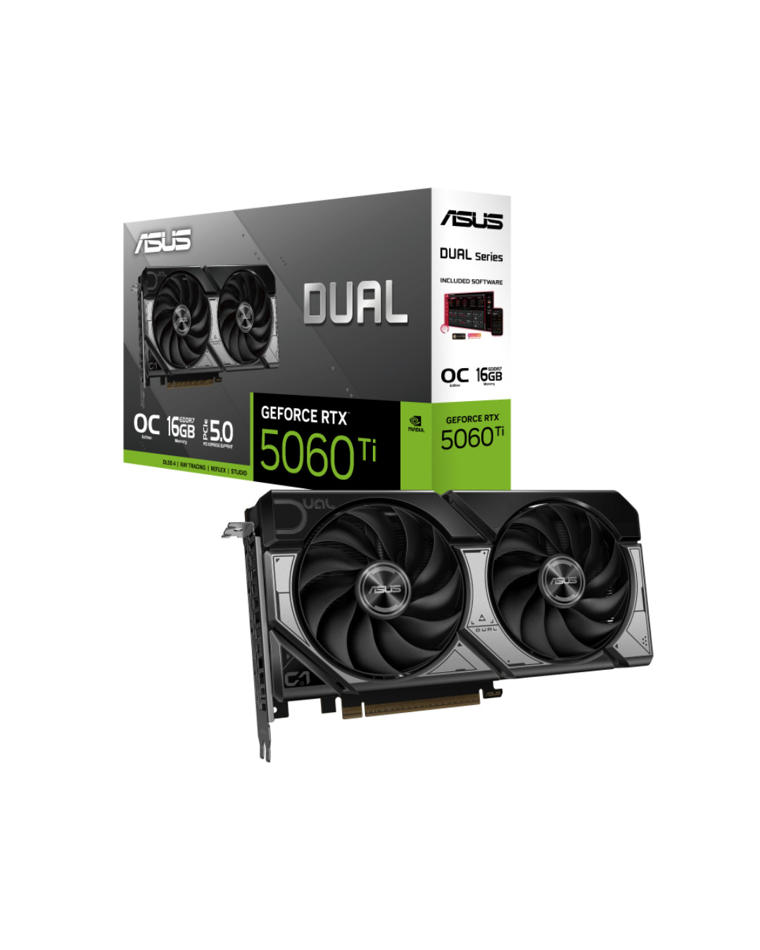 Videokart Asus Dual GeForce RTX 5060 Ti 16GB GDDR7