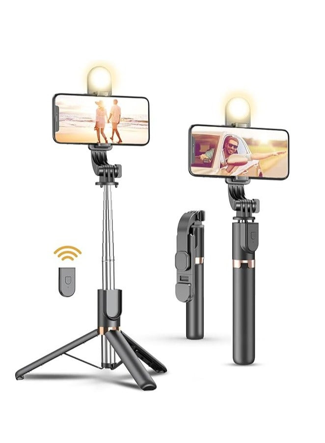 Selfi üçün ştativ Plokama Live-K 8 LED, 1.3 m