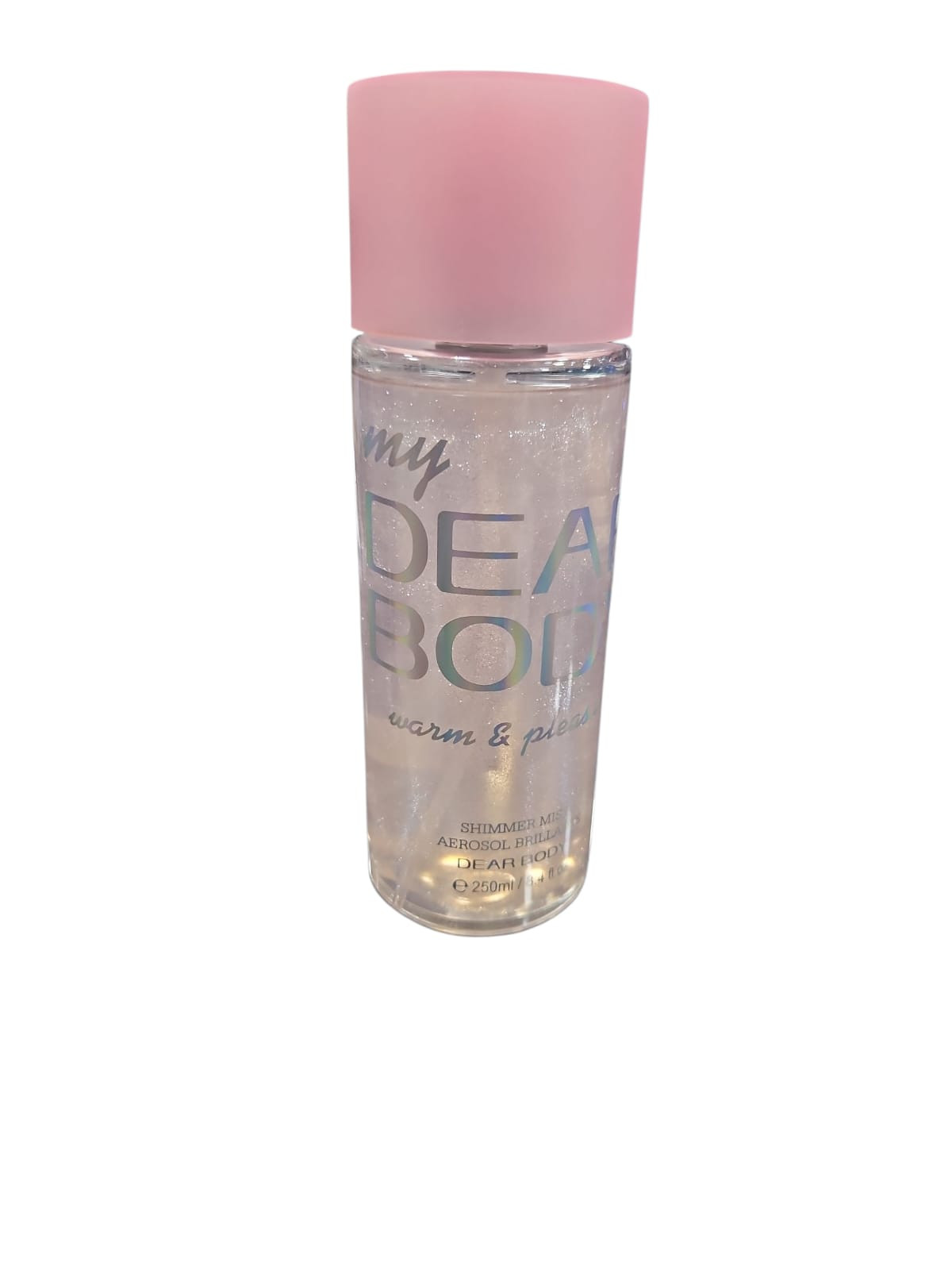 Bədən üçün sprey My Dear Body Warm-Pleasant, zərli, 250 ml