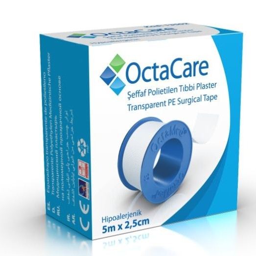 Tibbi plastır OstaCare Transparent, 5 m/2.5 sm