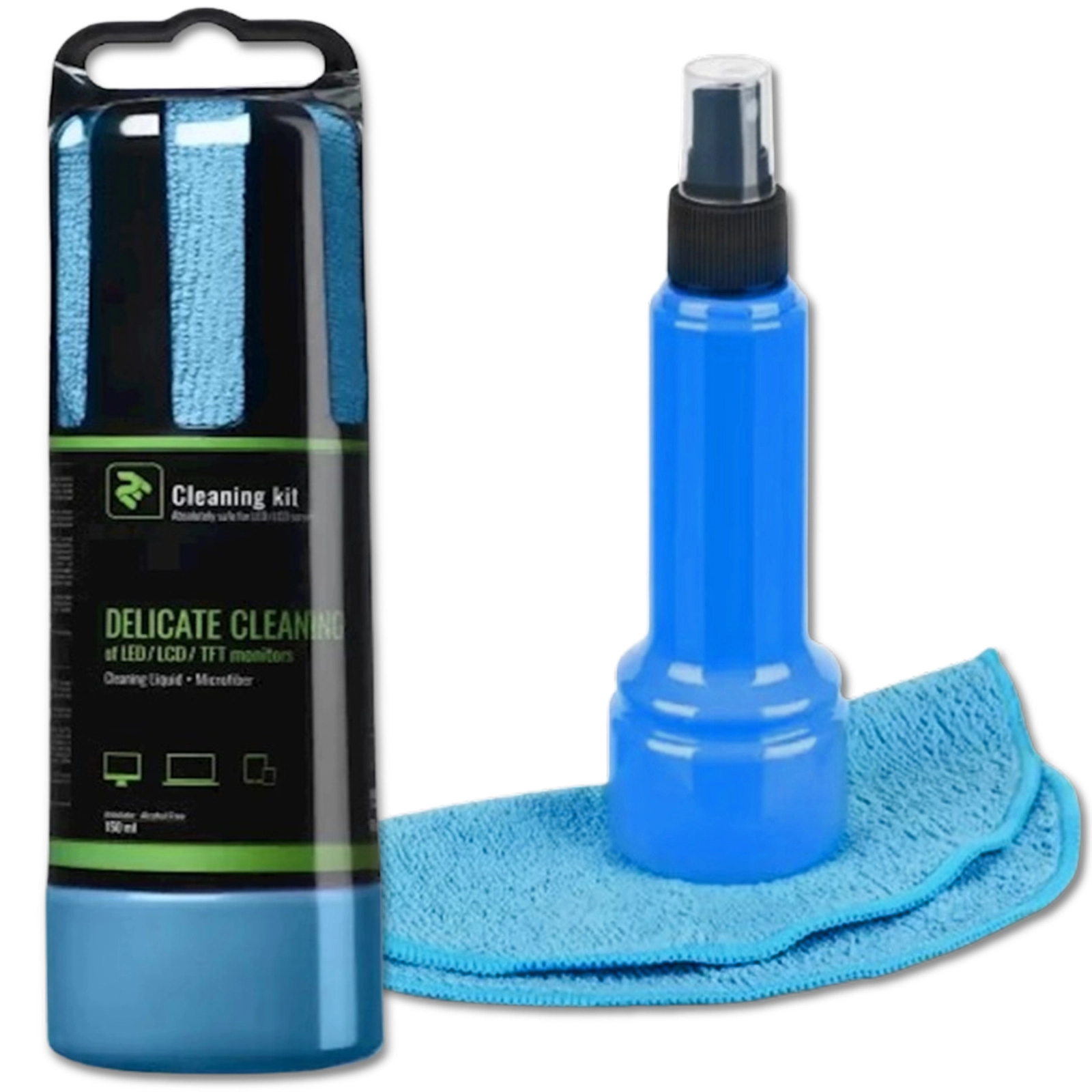 Ekranlar təmizləmə dəsti 2E LED/LCD/TFT Monitors Cleaning Kit Blue 150 ml