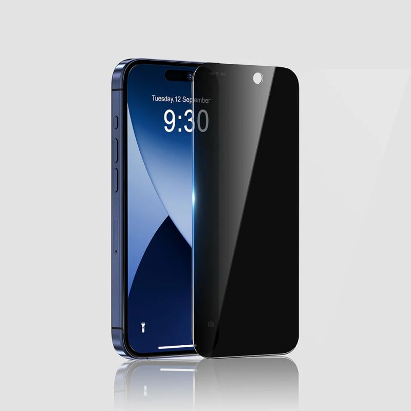 Qoruyucu Privace şüşə Apple iPhone 16 Pro üçün, tündləşmə ilə