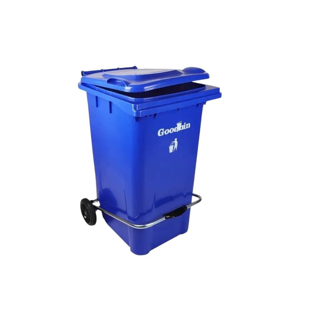 Zibil vedrəsi, 120 l, göy,