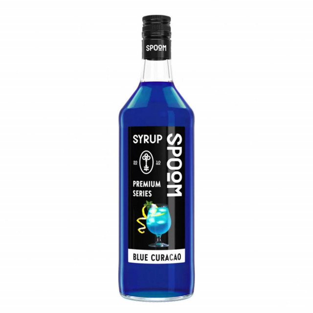 Sirop Spoom Blue Curacao, 1 L