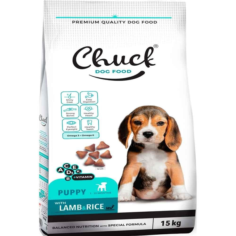 Quru yem köpəklər üçün Chuck quzu və düyü ilə, 1 kq