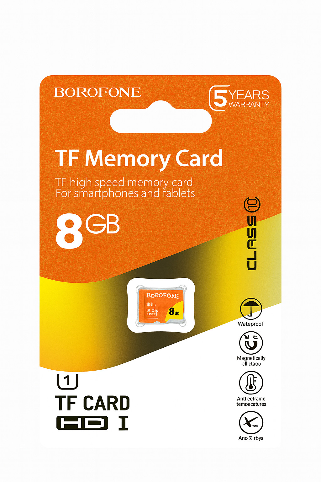 Yaddaş Kartı Borofone TF microSD 8GB, Class 10