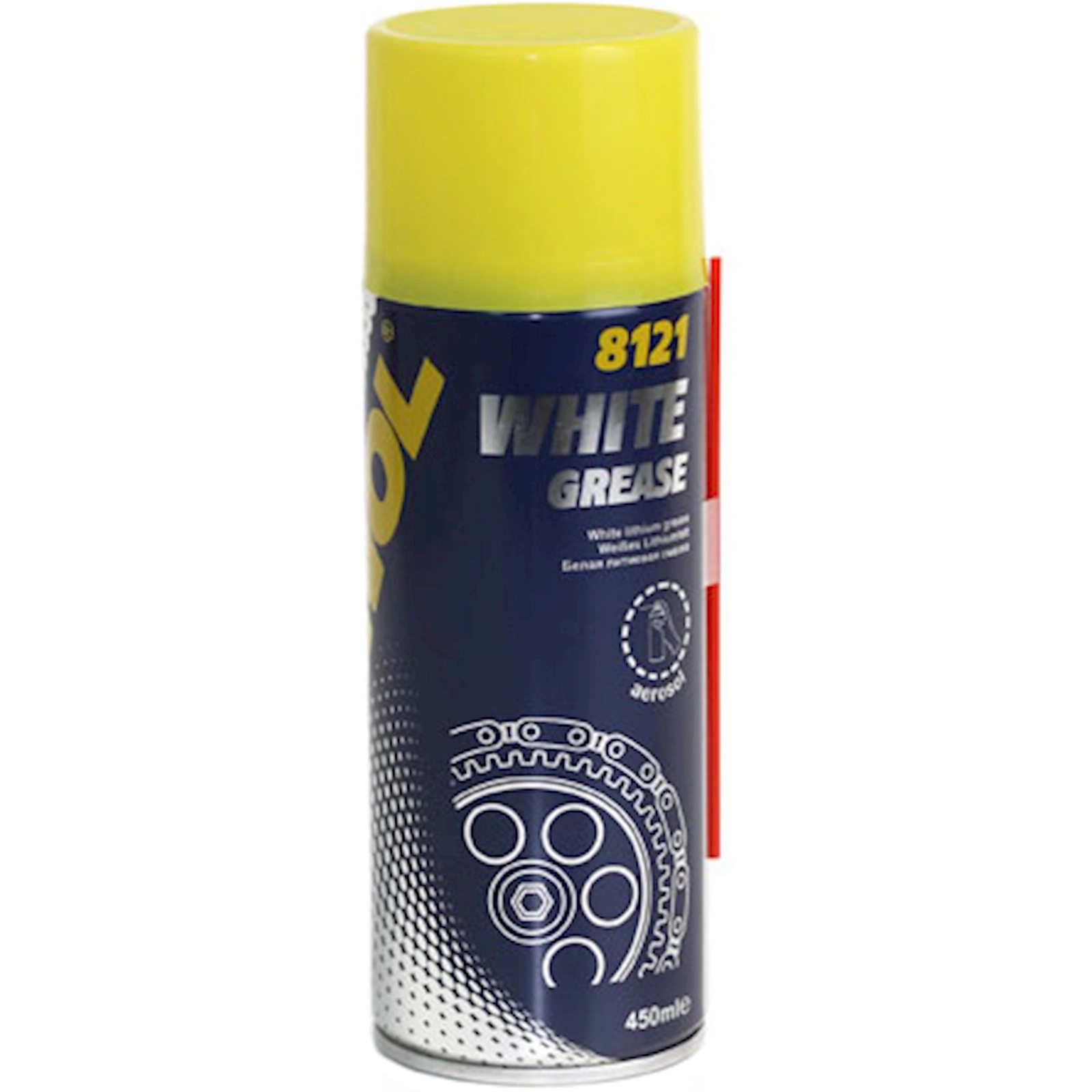 Ağ lityum sürtgü Mannol White Grease, 450 ml