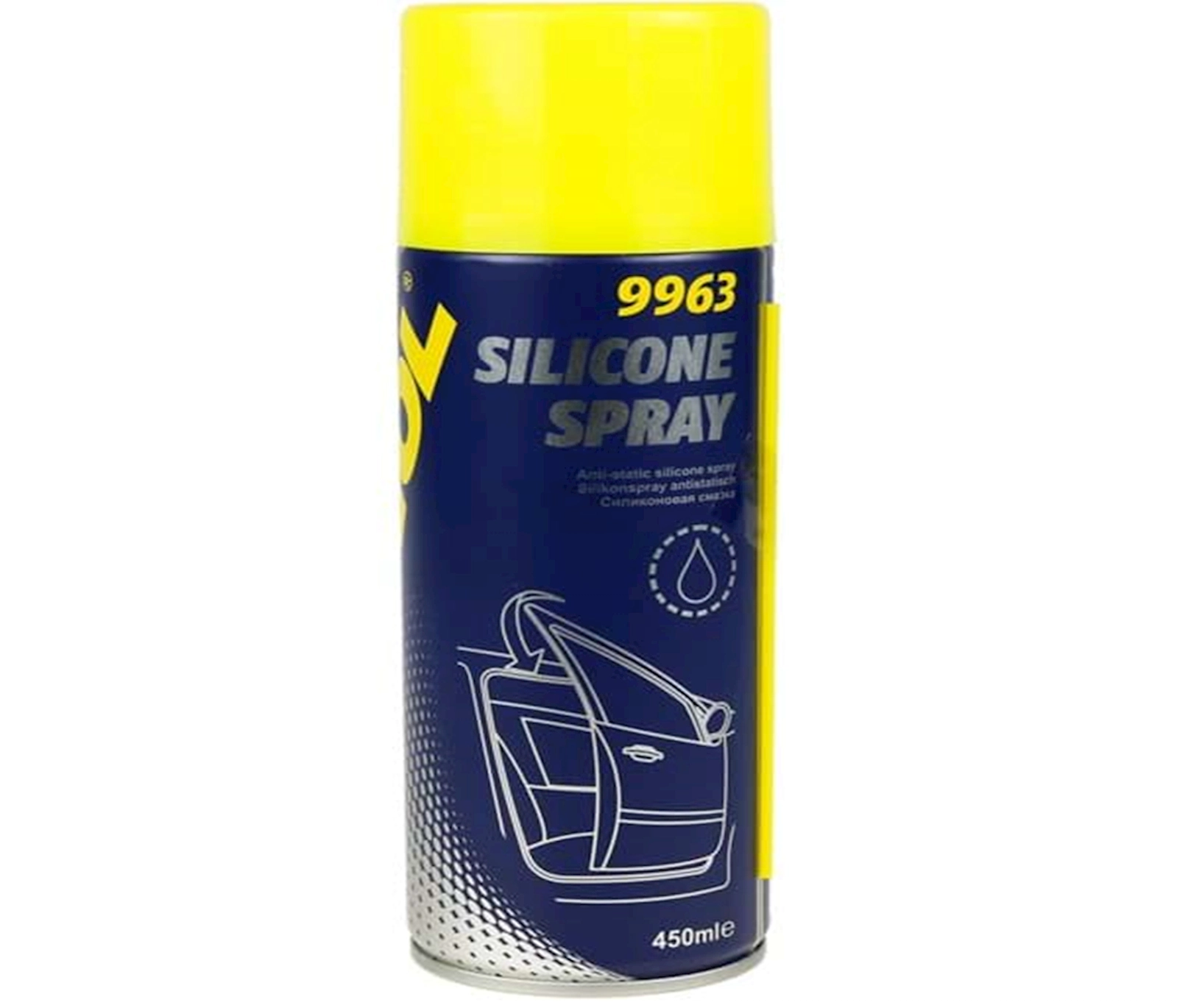 Silikon su itələyici sürtgü Mannol Silicone Spray, 450 ml
