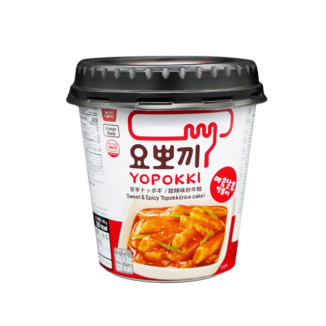 Düyü çubuqları Yopokki Topokki Tteokbokki Sweet & Spicy, 140 q