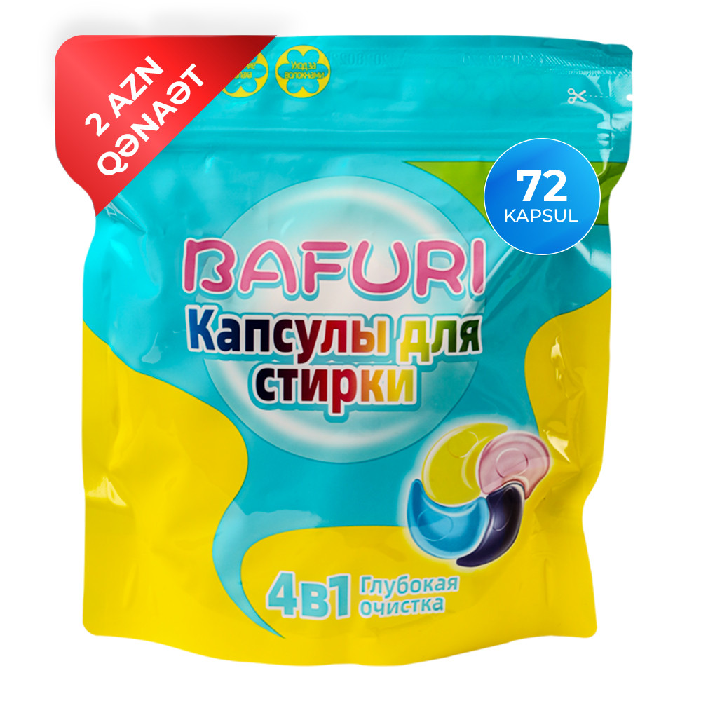 Yuma üçün kapsullar Bafuri 4in1, universal, 72 əd