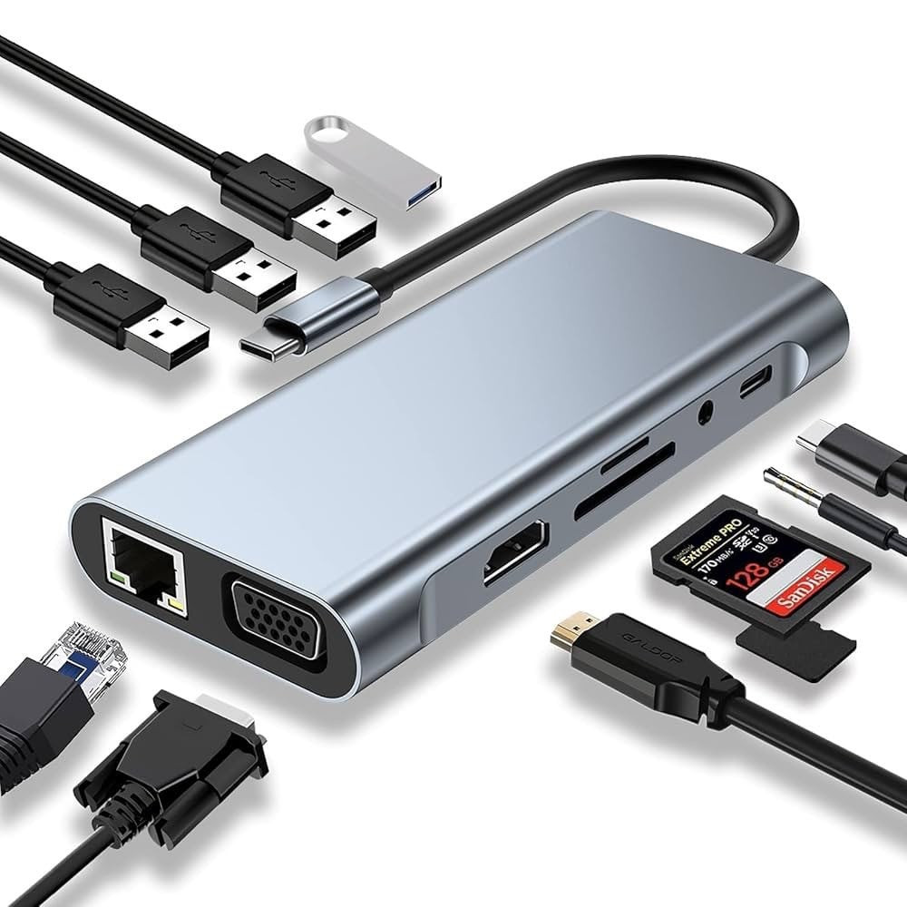 Çoxportlu hub HDMI 11in1 USB-C