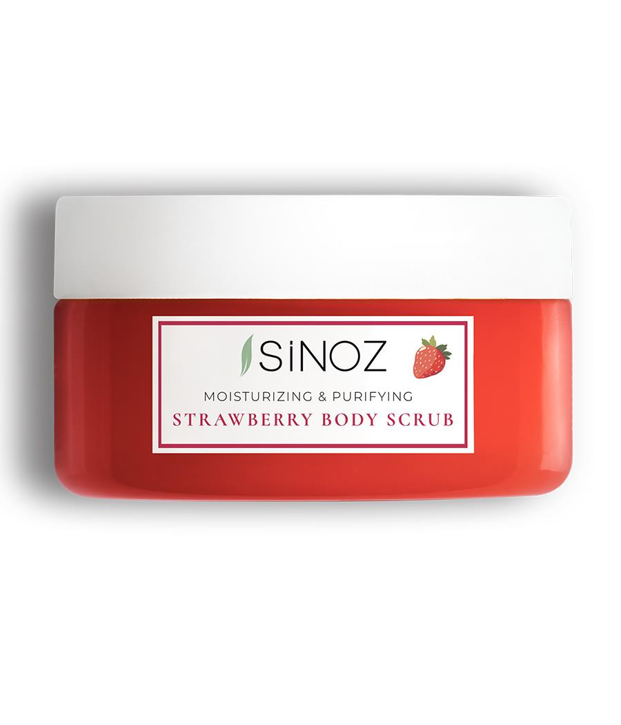 Bədən üçün skrab Sinoz Strawberry 300 ml