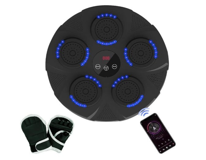 Boks yumruq torbaları, kisələr və alətlər Yeni Ağıllı Musiqi Boks Maşını Divara quraşdırılmış Smart Bluetooth Musiqi Boks Təlimçisi Boks Əlcəkləri ilə Ev Məşqi Boks Hədəf Maşını - tor_012