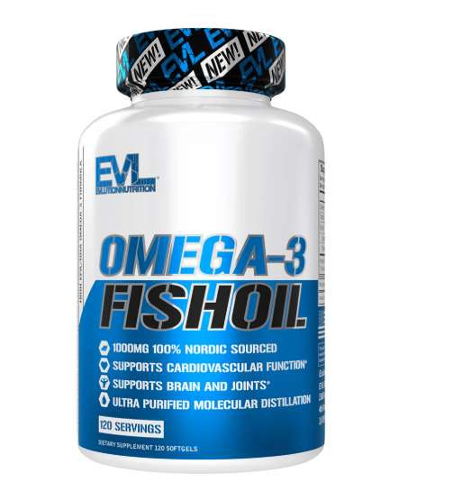 Omeqa-3 EVLution Nutrition Fish Oil, 120 kapsul