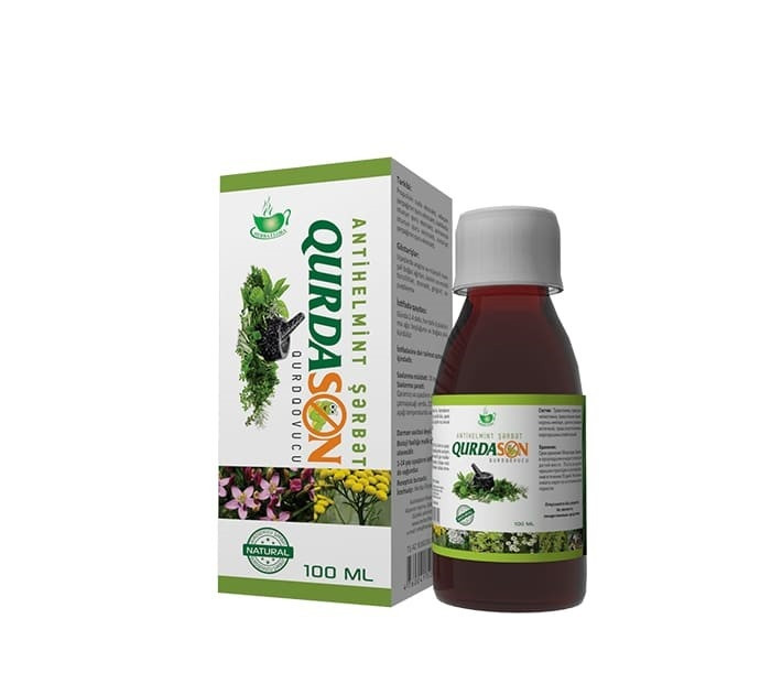 Qurdqovucu sirop Qurdason Antihelmint 100 ml