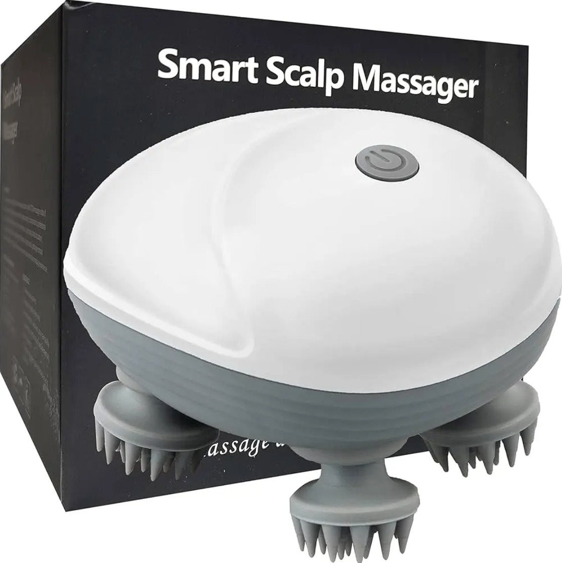 Üz və bədən üçün fırçalar və masajorlar Smart Scalp Massager Elektrik baş masajı, 1200mAh batareya, 3 sürət səviyyəsi - Smart_Scalp_Massager