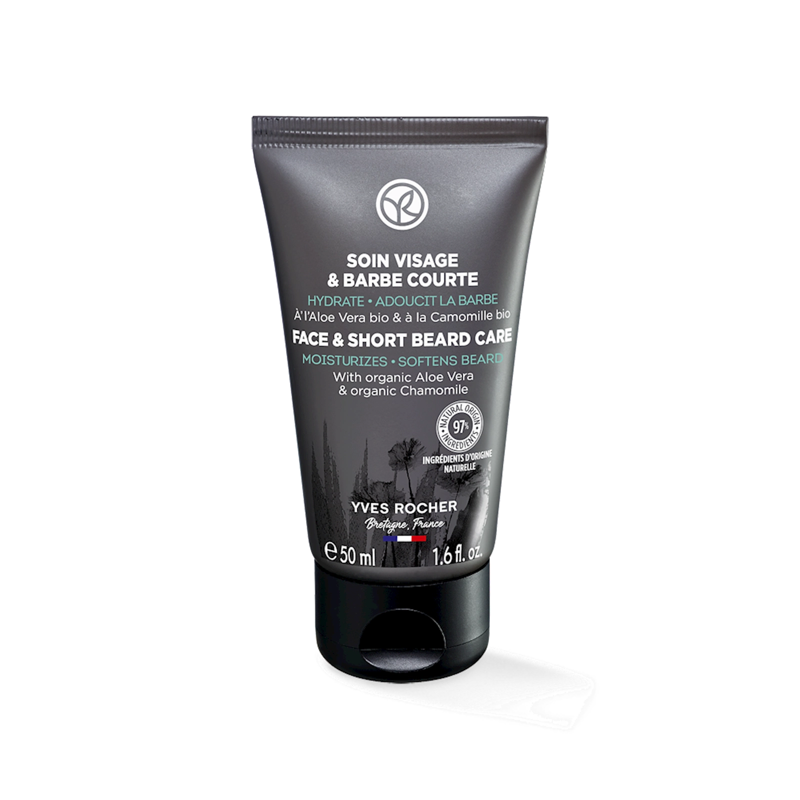 Üz üçün gel Yves Rocher Face&Short Beard Care 50 ml