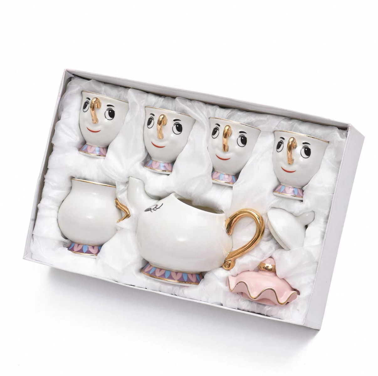 Çay servizi Disney, 4 nəfərlik, ağ