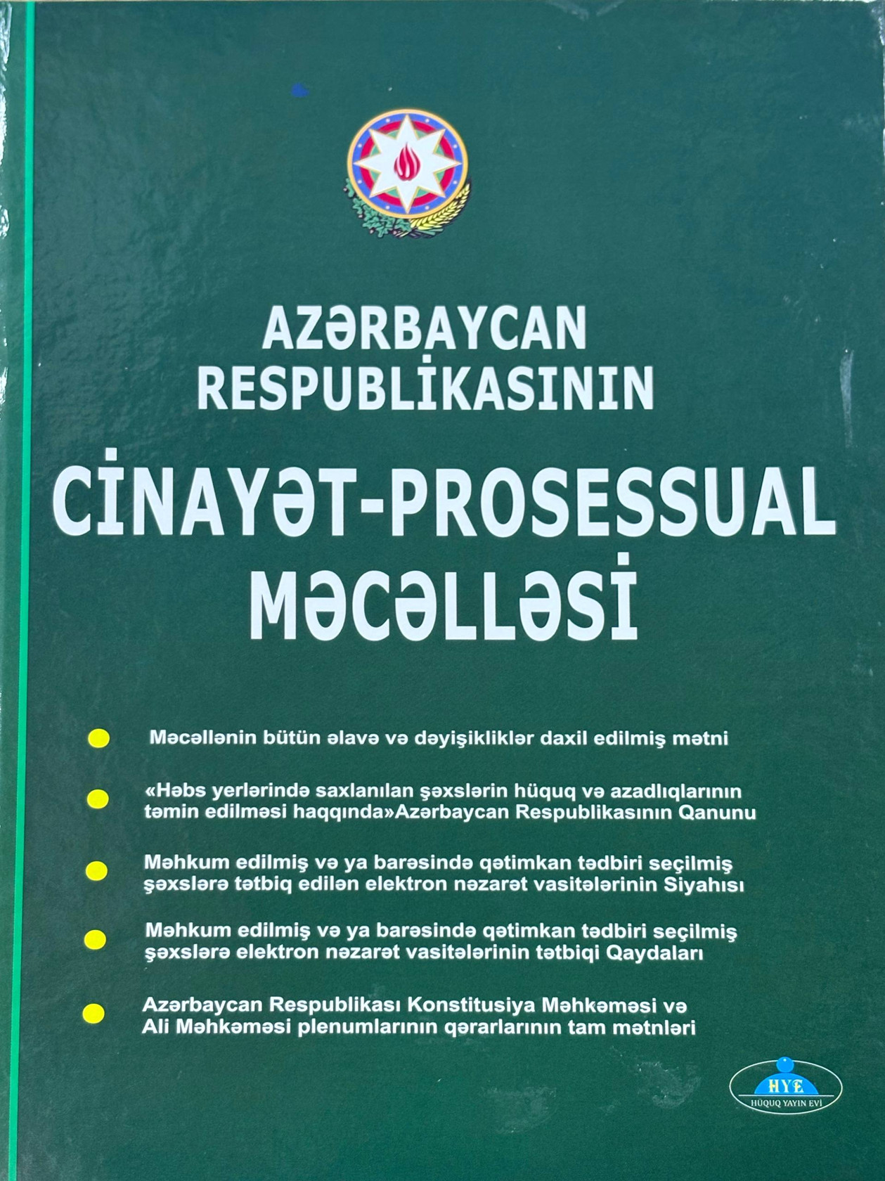 Kitab Azərbaycan Respublikasının Cinayət-Prosessual Məcəlləsi