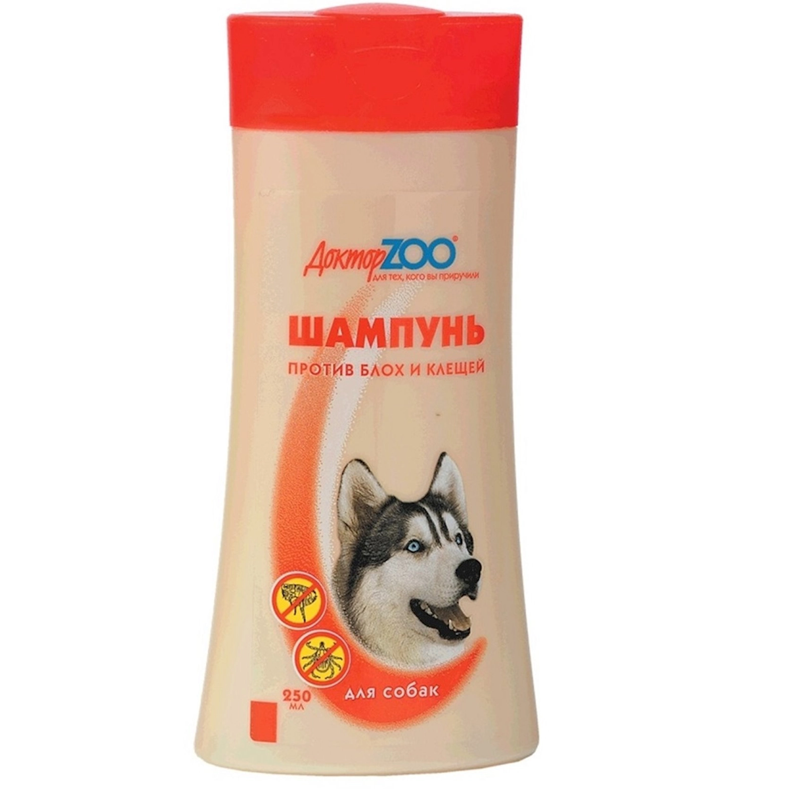 İtlər üçün birə və gənə əleyhinə şampun Доктор Zoo, 250ml
