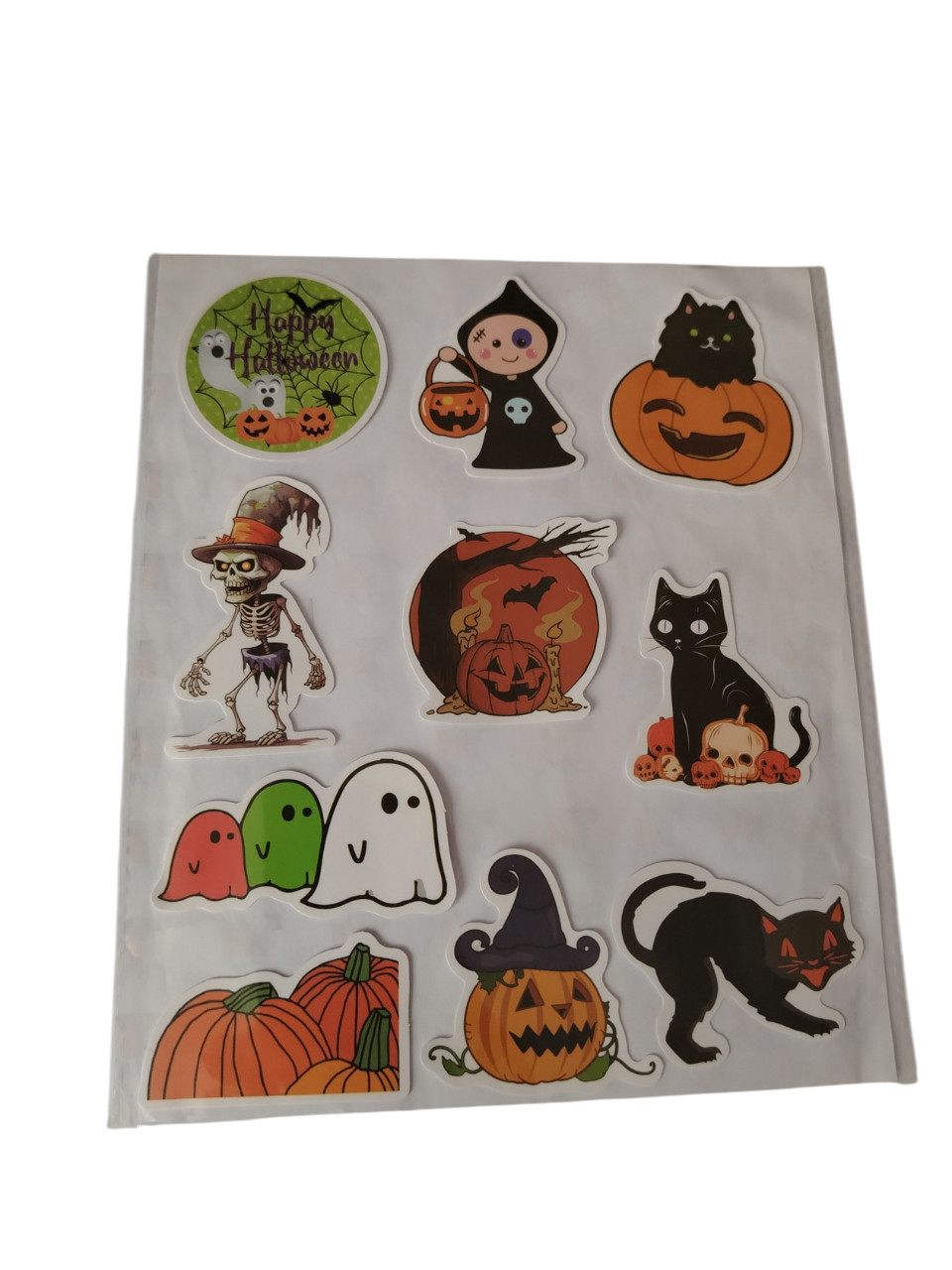 Dəftər üçün yapışdırma Halloween 10 əd