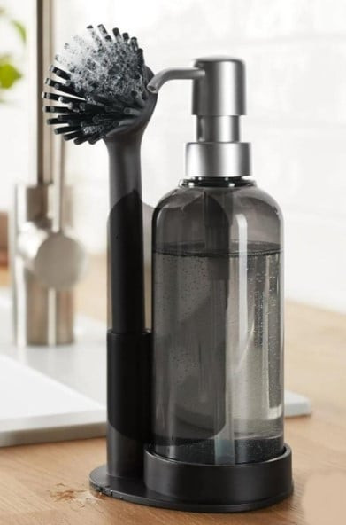 Maye sabun qabı dispenseri Dore Voir, plastik, qara