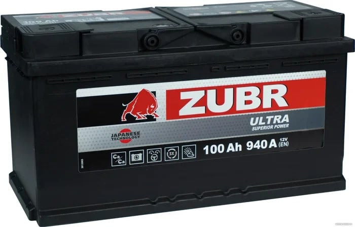 Avtomobil akkumulyatoru Zubr Ultra 100Ah 1000A R+