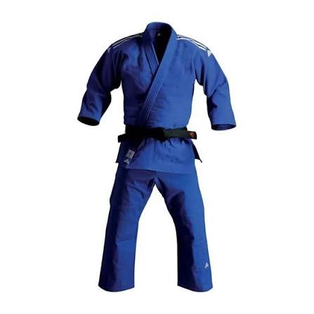 Cüdo məşqi üçün kimono SM307, göy, pambıq, 170 sm