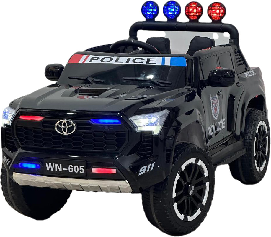 Uşaq elektrikli avtomobil Toyota Sequoia Police qara