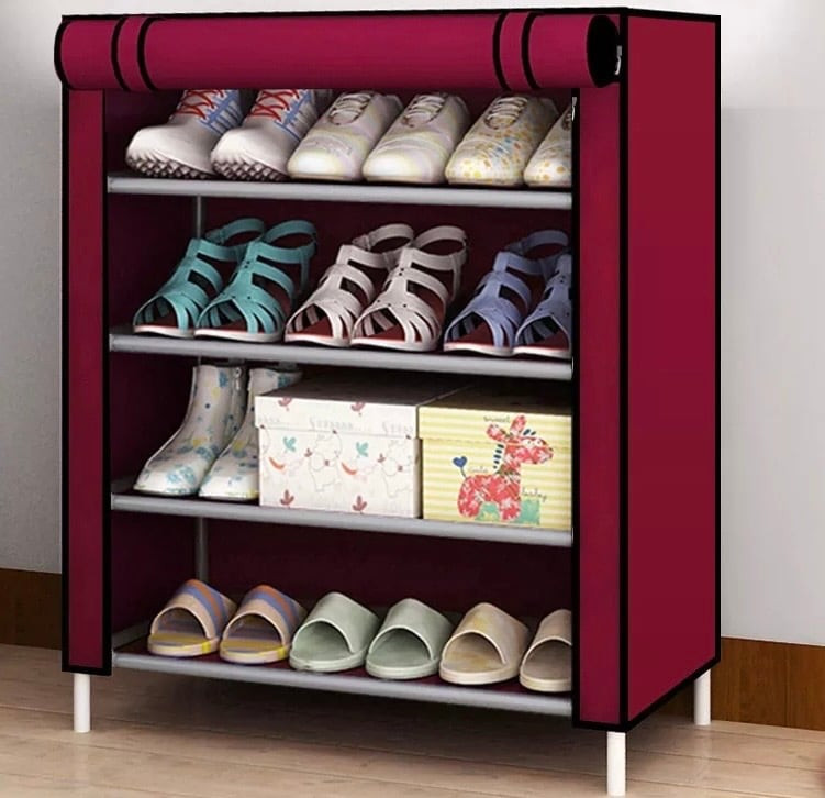 Ayaqqabı üçün orqanayzer BKS07_SSBK, qırmızı, 50х104 sm