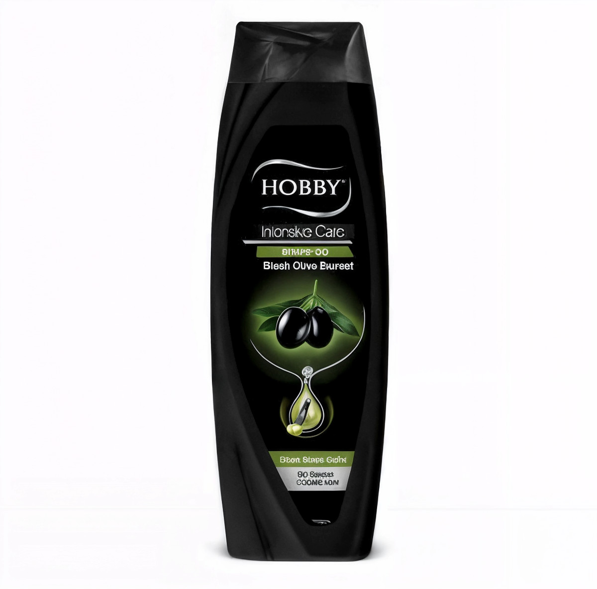 Saçlar üçün şampun Hobby Protein Care, qara zeytun yağı ilə, 500 ml