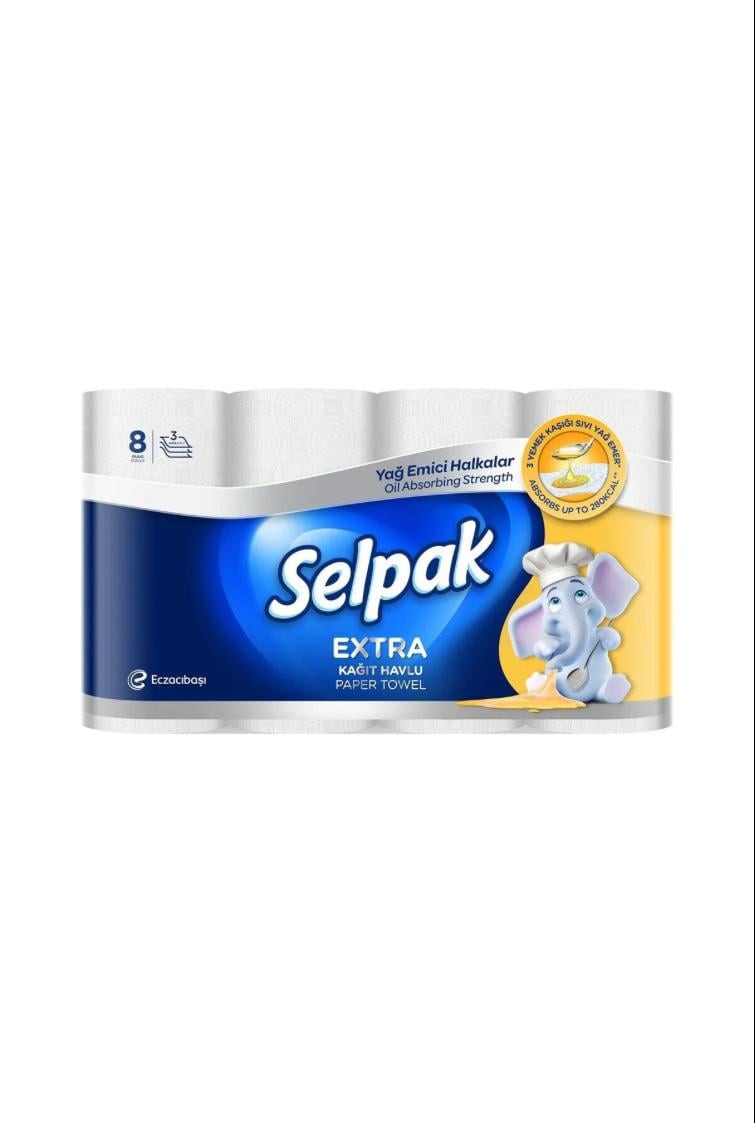 SALFETKA MƏTBƏX SELPAK 8 ƏDƏDLİ EXTRA