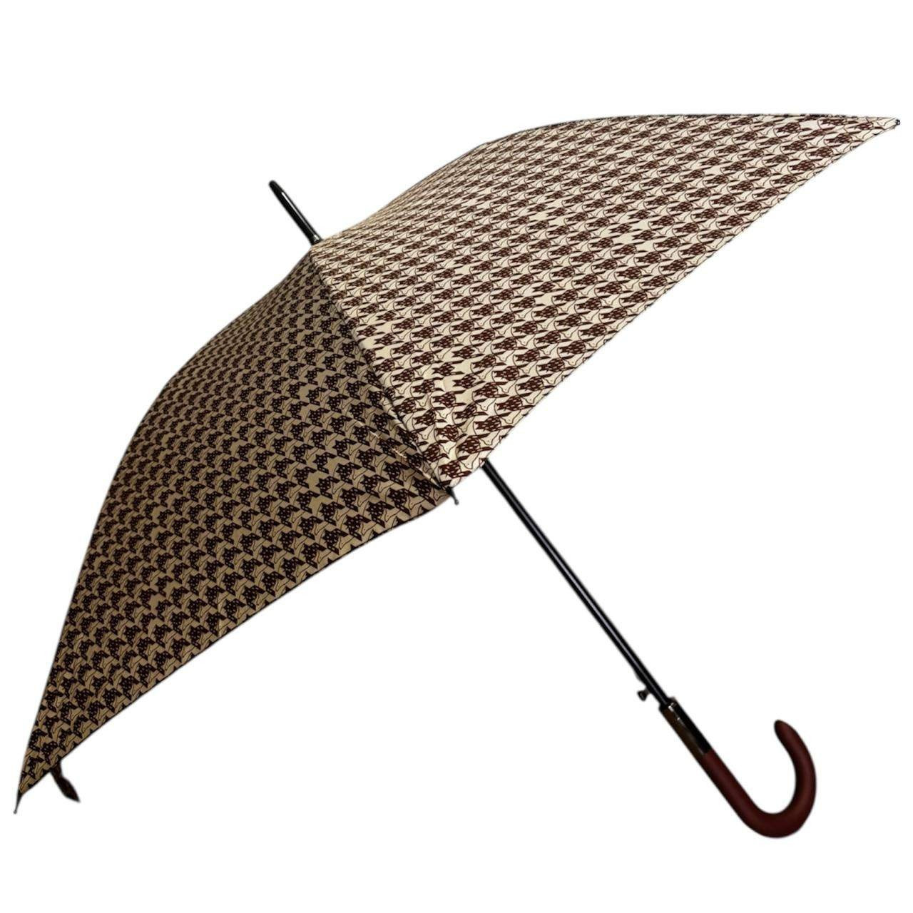 Çətir RST, qəhvəyi naxışlı, suya və küləyə davamlı, qarmaq saplı - Rstar_brown_001