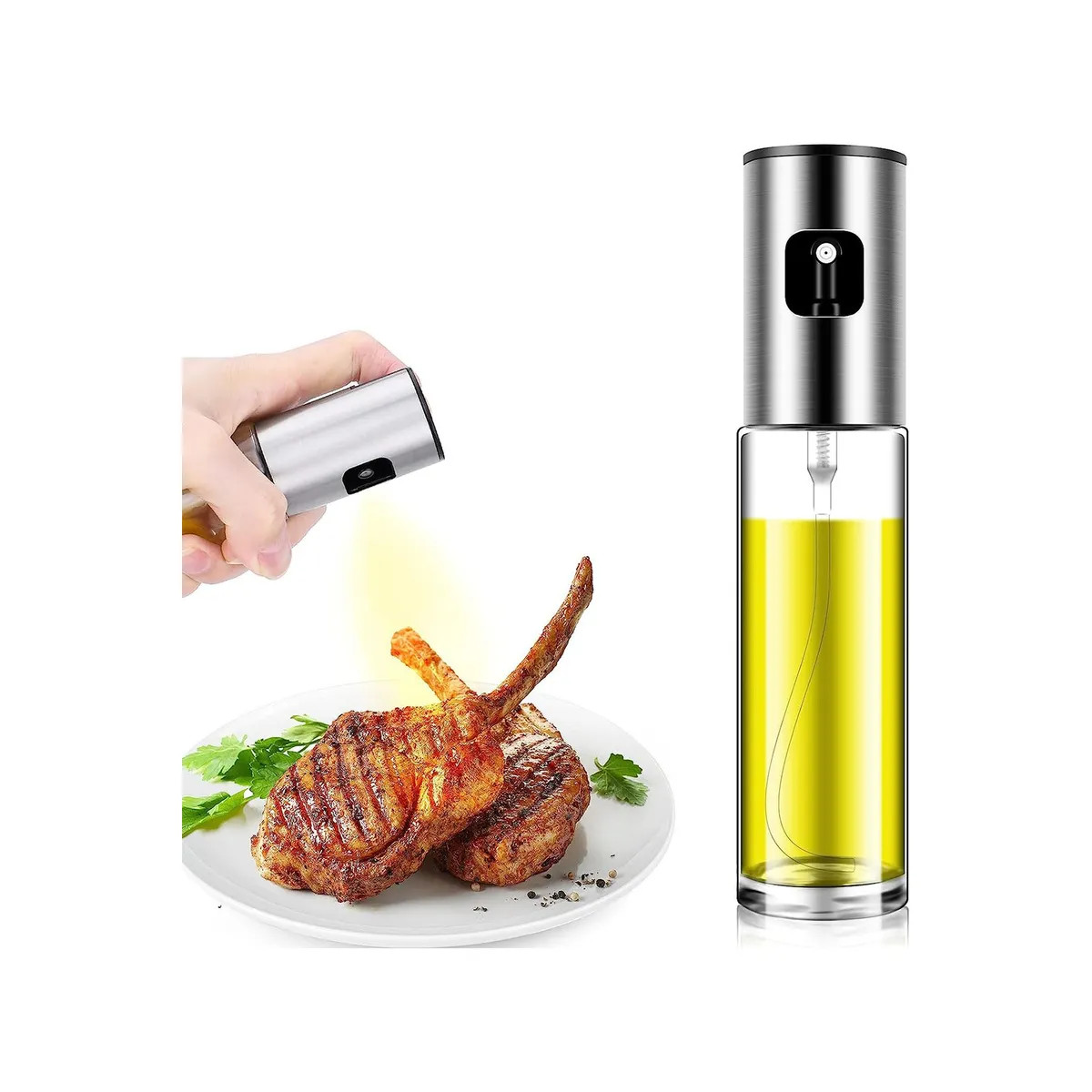 Yağ püskürdücü, şüşə, gümüşü, 100 ml