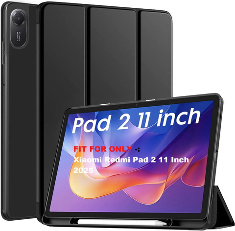 Çexol-Kitab Stilus yeri olan Xiaomi Redmi Pad 2 üçün Black