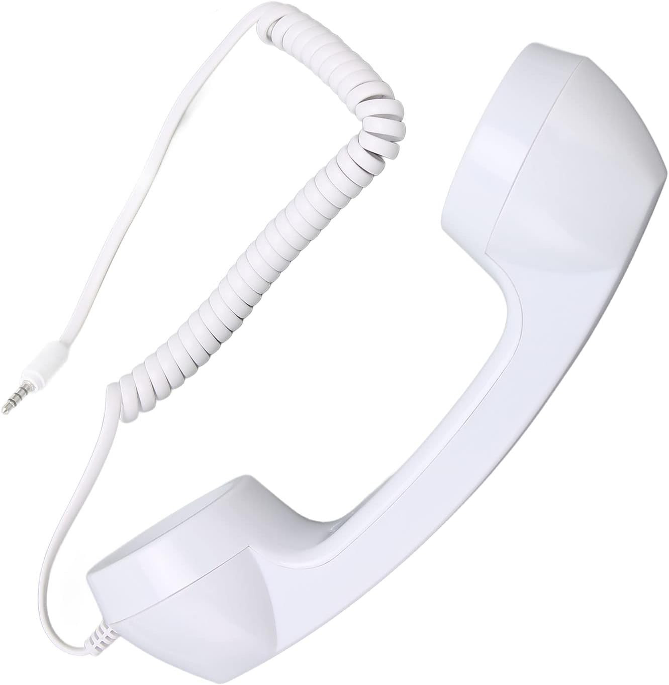 Retro telefon dəstəyi Mini jack 3.5 mm White