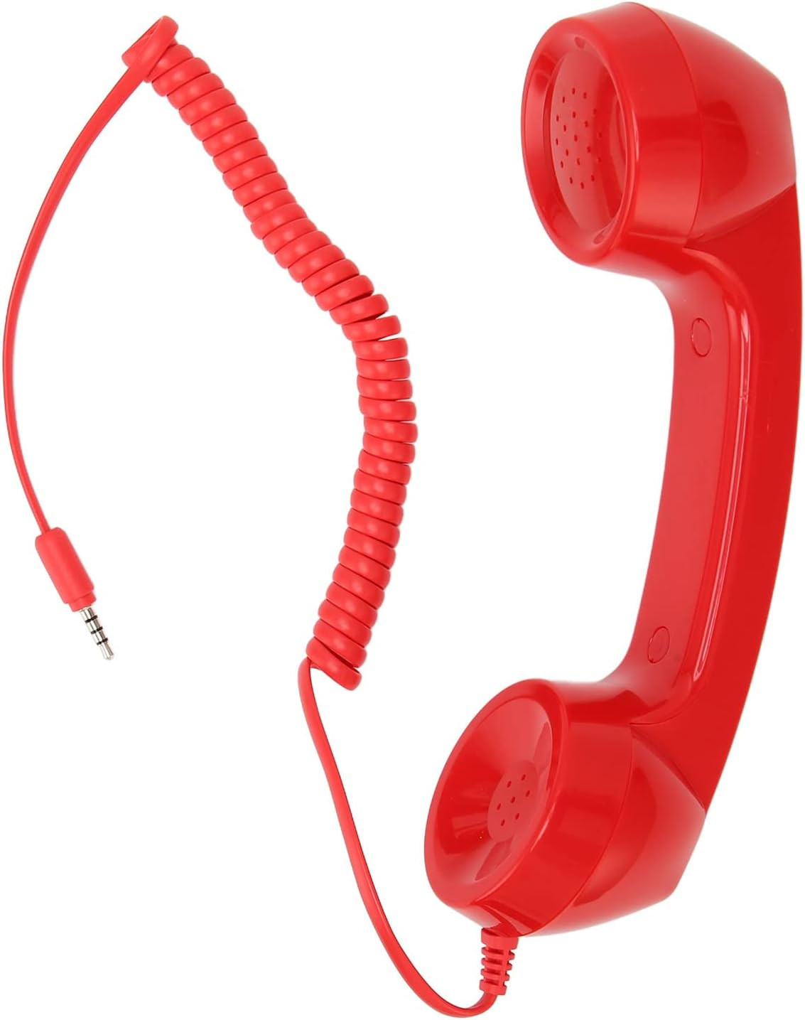 Retro telefon dəstəyi Mini jack 3.5 mm Red