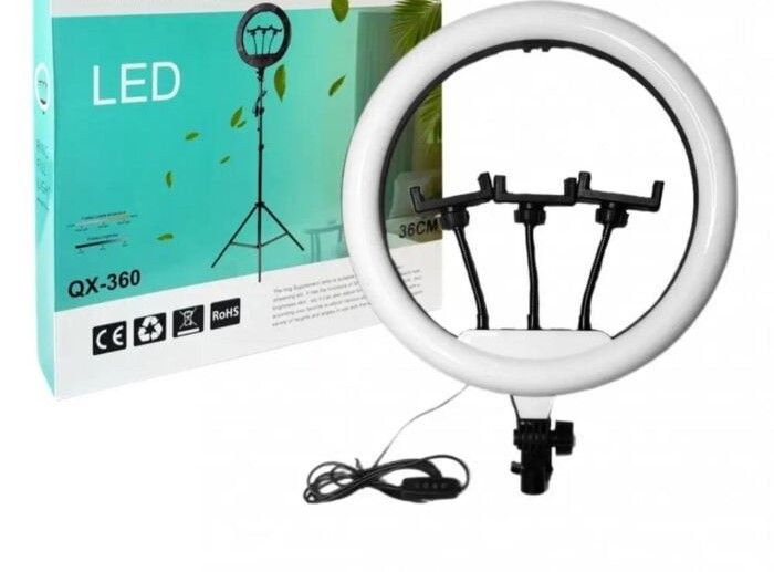 LED lampa OP-857492, ağ, 26 sm